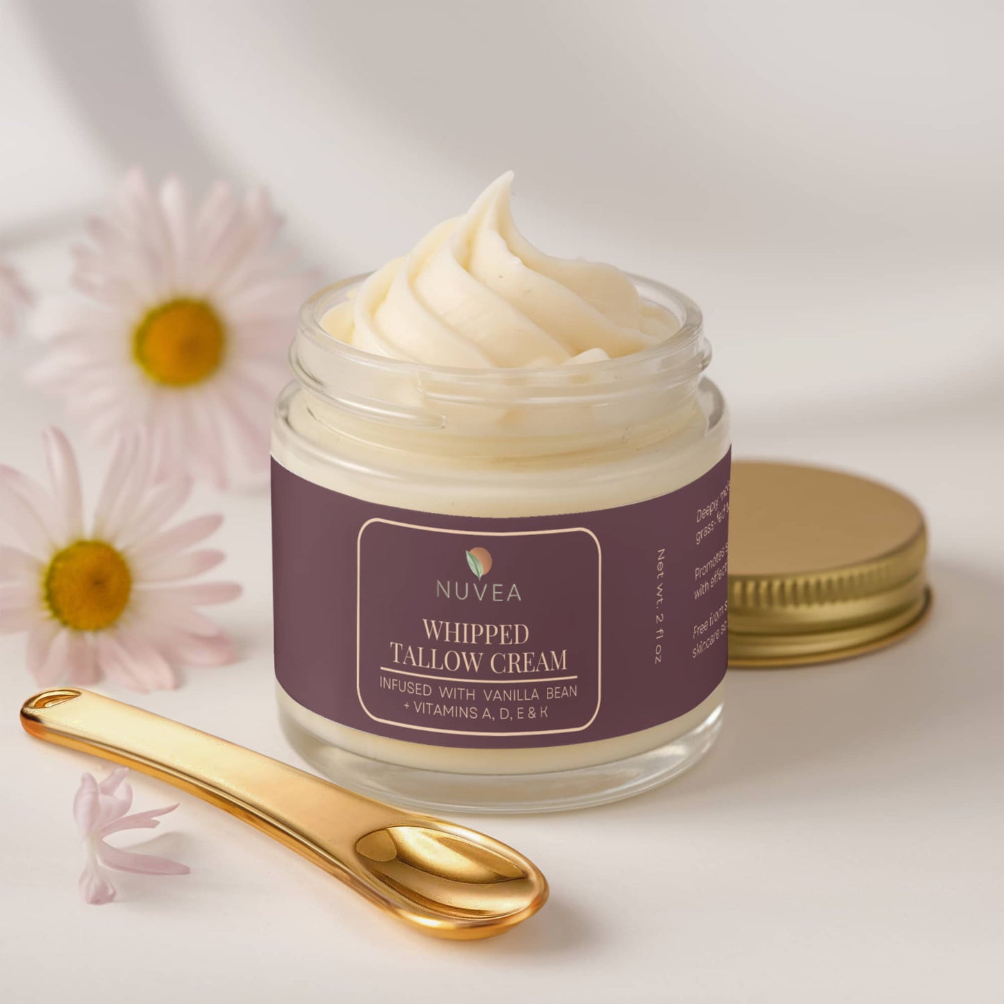 Whipped Tallow Cream – Vanilla Bean | 100% Grass-Fed